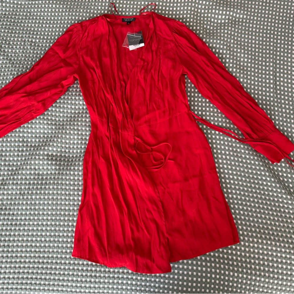 Topshop wrap mini dress